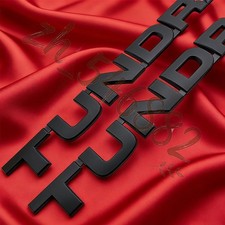 2Pcs Matte Black Badges For 2007-2013 Tundra Fender Side Door Replacement Emblem picture