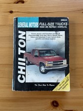 Chilton GM Full-Size Trucks Repair Manual 1988–98 – Chevy/GMC Softcover picture