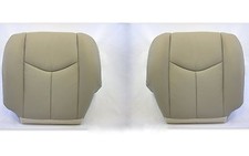 2005 2006 Tahoe Suburban Yukon Driver and passenger Bottom Vinyl Seat Covers Tan picture