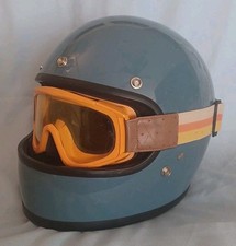 Biltwell  Gringo GH-BAJ-GL-BLU Gloss Baja Blue Med. 57-58cm Helmet Retro Style picture