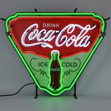 Coca-Cola Neon Sign Ice Cold Wall Mount Red Green Neonetics 29