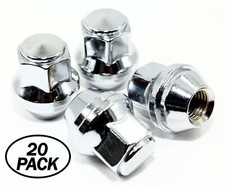 20 12x1.5 19mm Hex Chrome OEM Factory Style Acorn Ford Fusion Focus Lug Nuts  picture