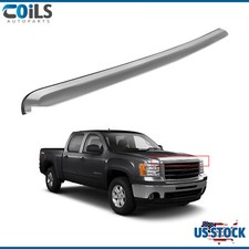 GM1235109 For 07-13 GMC Sierra 1500 Truck Front Grille Hood Trim Chrome Black picture