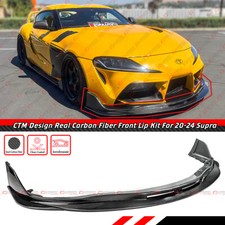 For 2020-2026 GR Supra A90 A91 MK5 CTM Design Carbon Fiber Front Bumper Lip Kit picture
