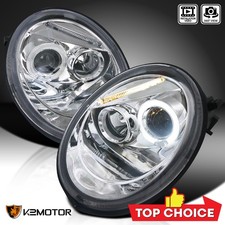 Fits 1998-2005 VW Volkswagen Beetle LED Halo Projector Headlights Left+Right picture