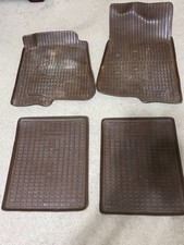 OEM Volvo 240 All-Weather Waffle Brown Floor Mats Trays  242 244 245 IPD RARE picture