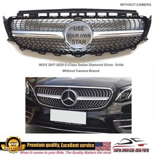 E Class E300 E350 E400 E550 Front Bumper Diamond Grille Silver Chrome 2017 2018 picture