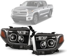 LED Headlights for 2014-2017 Toyota Tundra Pickup Daylight LED Strip Project picture