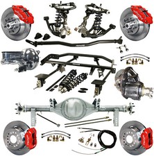 RIDETECH COILOVER,4-LINK KIT,CURRIE REAR END,WILWOOD DISC BRAKES,13