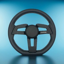 Sinel Boat Steering Wheel Black Billet Aluminum Spoke | Harris picture