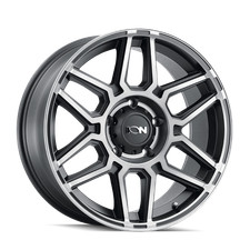 17x9 Ion Type 146 Matte Black w/ Machined Dark Tint Wheel 6x5.5 (0mm) picture