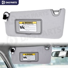 For 2008-2017 Honda Accord Gray Left Driver Side Sun Visor with Light & Mirror picture