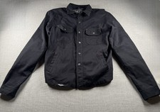 Street & Steel Vault Armor Systems Men's Black Riding Shirt Jacket Size Large picture
