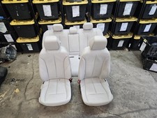 12-18 BMW 3Series F30 Front & Back Seats OYSTER LEATHER Heated OEM picture