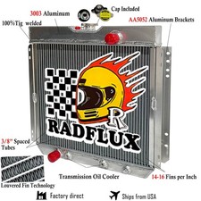 Aluminum Radiator Fit to Ford 1970-74 Maverick 17-70 Mustang 71-73 Mercury Comet picture