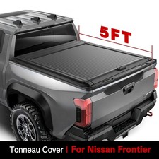 5FT Retractable Hard Truck Bed Tonneau Cover Fit For 2005-2026 Nissan Frontier picture