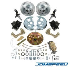 Power Disc Brake Conversion Kit Drilled & Slotted Rotors For 1967-1969 Camaro picture