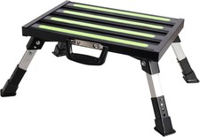 Aluminum RV Steps4-Level Adjustable Folding Step Stool with Non-Slip Rubber Feet picture