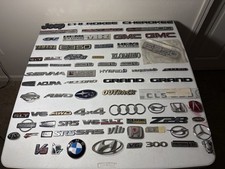 Huge Lot of Car Emblems Logo Badges BMW Mercedes Benz Audi Jeep picture