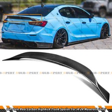 For 2014-2024 Maserati Ghibli ASP Style Real Carbon Fiber Highkick Trunk Spoiler picture