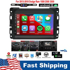 For Dodge Ram 1500 2500 3500 2013 14 15 16-2018 Radio Car Stereo Android Carplay picture