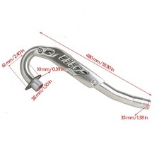 38mm Exhaust Pipe Muffler Front Pipe for 150cc - 250cc Vertical Engine Dirt Bike picture