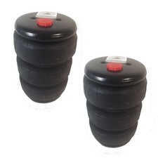 ** PAIR ** Air Suspension Air Bags Air Springs #2400 Triple Bellow 5
