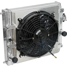 Blackhorse Racing Aluminum Racing Radiator 2 Row 12V Fan Shroud picture