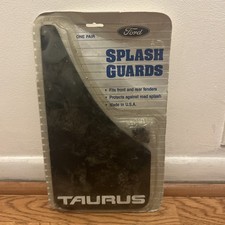 Vintage 1986-1991 OEM Ford Taurus Mud Flaps Splash Guards Black E6DZ16A550A picture