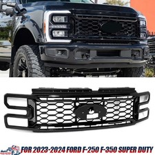 For 2023-2024 2025 Ford F250 F350 Super Duty Agate Black Front Bumper Grille NEW picture