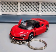Fits Ferrari SF90 Stradale Red Custom Diecast Car 🎁AWESOME GIFT🎁 picture
