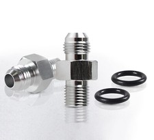 2Pcs Transmission Adapter Fittings 6AN Flare to 1/4