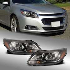 For 2013-2015 Chervolet Malibu LED Black Headlights Replacement Assembly Pair picture