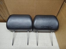 07-14 GM SUV Black Leather Front Seat Pair LH RH Headrest Head Rest  picture