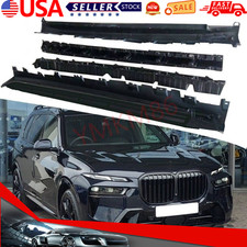 2PCS Side Steps Running Boards Nerf Bars Fits for BMW X7 G07 2019-2025 All Black picture