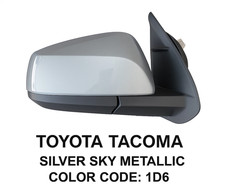 NEW SILVER Mirror fits 2016-21 Toyota Tacoma Passenger Right side Heated picture