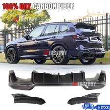 Dry Carbon Rear Bumper Diffuser Lip Splitters Corner For BMW X3M F97 LCI 2022UP picture