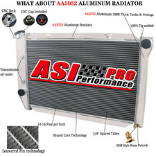 4 Row Aluminum Radiator for 1971-73 Ford Mustang 1969-1972 LTD Torino AT CC381 picture