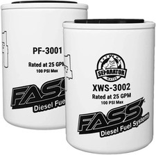 FASS Titanium Series Fuel Filter Combo Package XWS-3002 PF-3001 (PACK OF 2) New picture