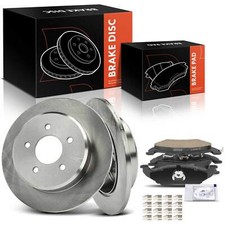 6x Disc Rotors & Ceramic Brake Pad for Lincoln Town Car 1991-1995 Mercury Rear picture