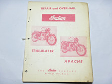 1955 1959 Indian Trailblazer Apache service repair manual picture