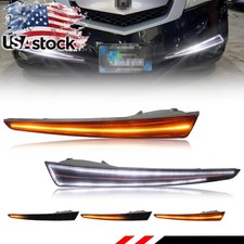 Smoked Switchback LED Bumper Corner Parking Signal Lights For 2009-2011 Acura TL picture