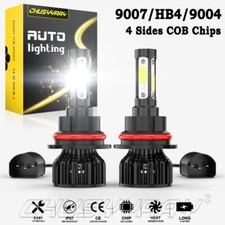 Pair HB5 9007 LED Headlight Dual Beam Error Free Anti Flicker Bright Bulbs White picture