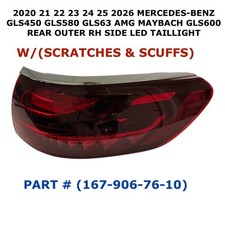 2020-2026 Mercedes-Benz GLS 450 580 rear right side LED taillight 167-906-76-10 picture