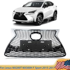 For Lexus NX200T NX300H F Sport 2015-2017 Front Bumper Grille Grill Chrome Black picture