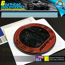 AMG Affalterbach Red Black Emblem 3D Quarterpanel Side Trunk Badge Benz S65 65mm picture