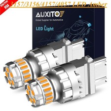 3157 3156 4057 LED Front Turn Signal Light Bulbs W CANBUS Anti Hyper Flash Amber picture