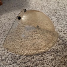 Vintage Bell 500 TX Magnum Helmet Clear Bubble Shield Flip Up USA LG Motorcycle picture