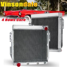 4 Rows Aluminum Radiator For 1955-1957 Ford Thunderbird 4.8L 5.1L V8 NEW 1956 picture