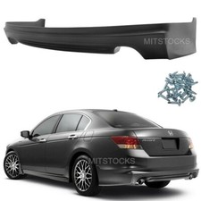 For 08 09 10 2008 2009 2010 Accord Mugen Style ADD-ON Rear Bumper Lip Spoiler PU picture